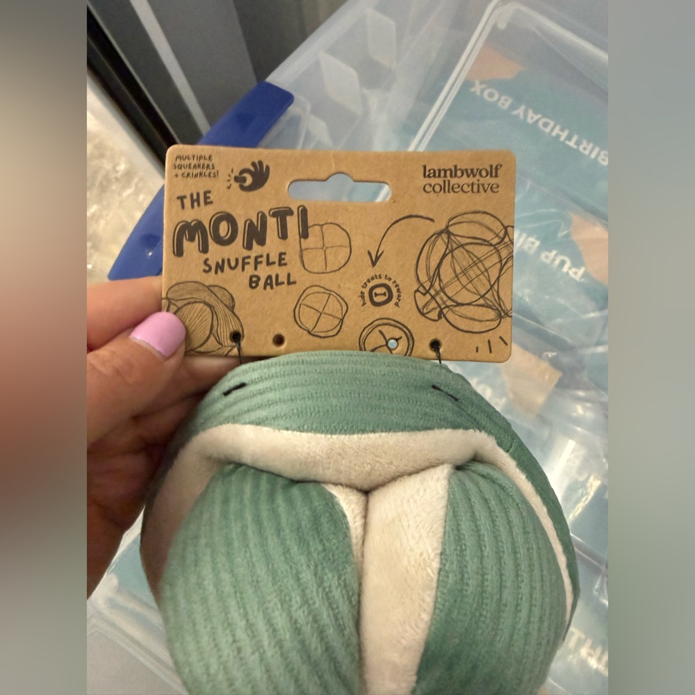 Mint Green The Monti Enrinchment Dog Toy NWT - Picture 6 of 8